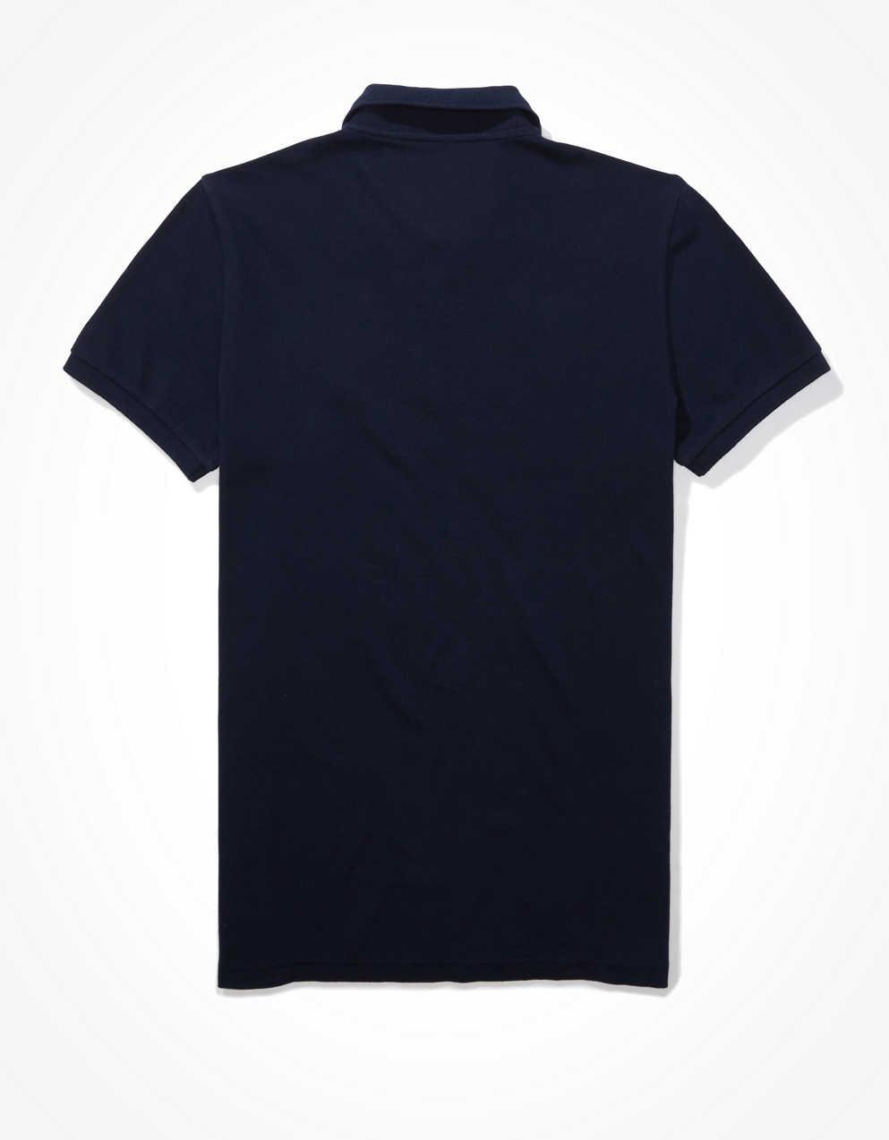 STONE  ネイビー ポロシャツ スリムフィット STONE ISLAND ストーンアイランド ネイビー ポロシャツ M - メルカリ