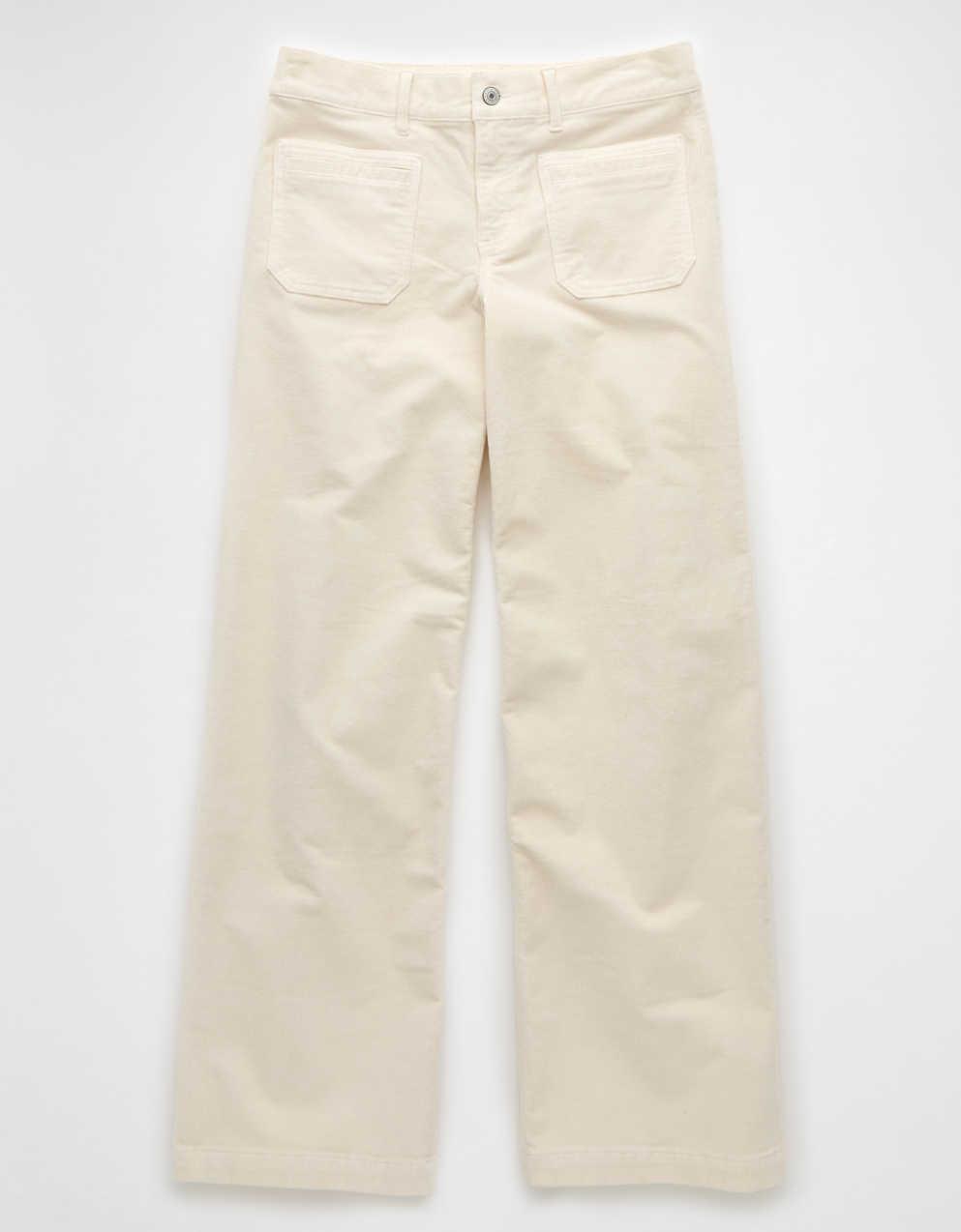 Ameri◆UND NEVAEH SIDE CORD PANTS アイボリー S Ameri（アメリ）の「UND NEVAEH SIDE CORD PANTS（その他パンツ