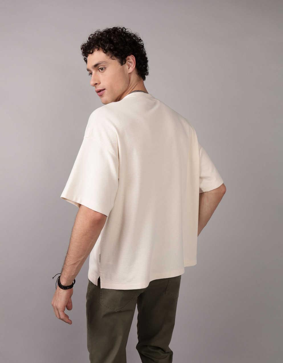 AE Oversized Textured T-Shirt | Men's & Women's Jeans
