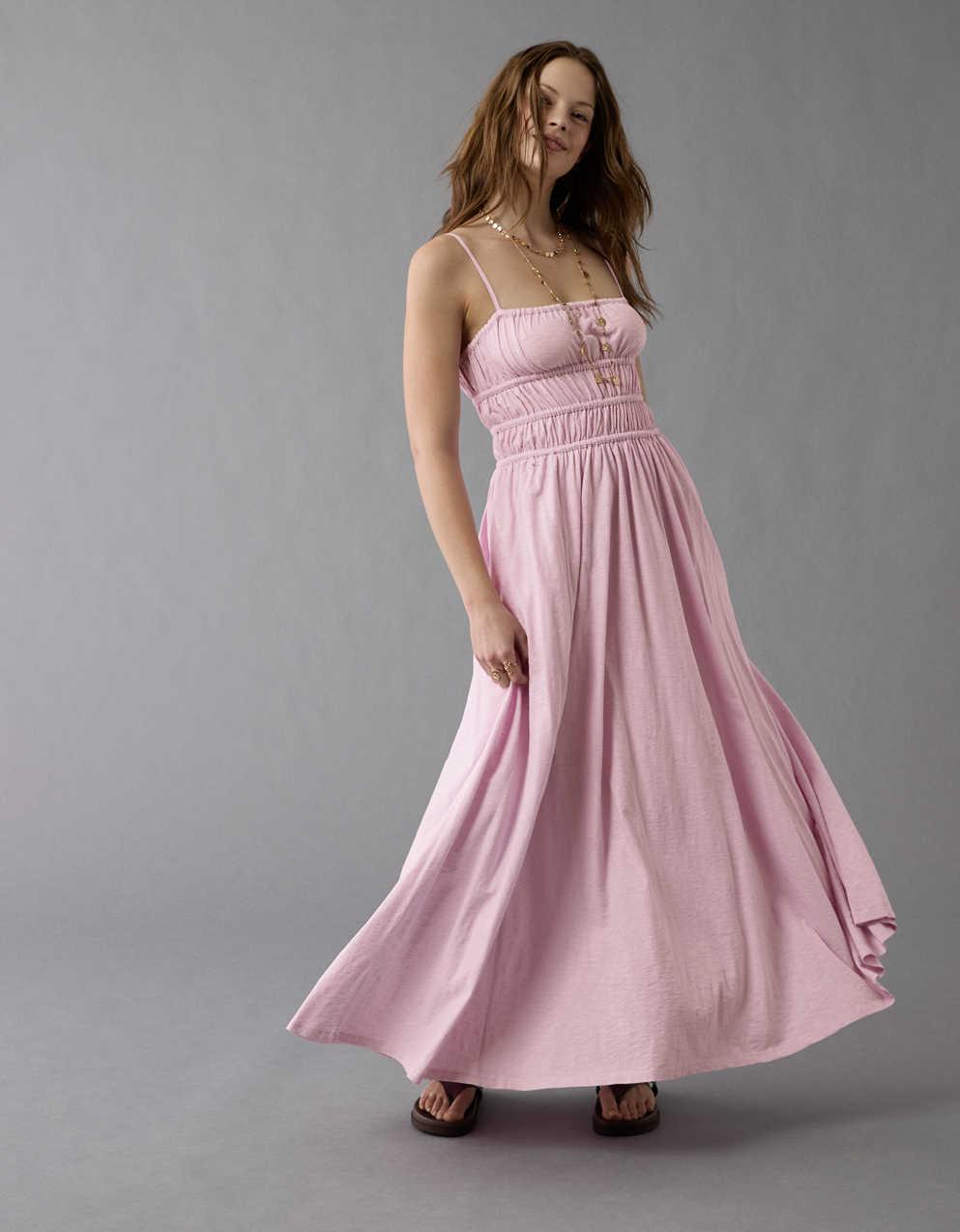 Nuage Airy DressサイズS Bloomchic 18 20 2X Plain Shirred Square Neck Elastic Cuffs