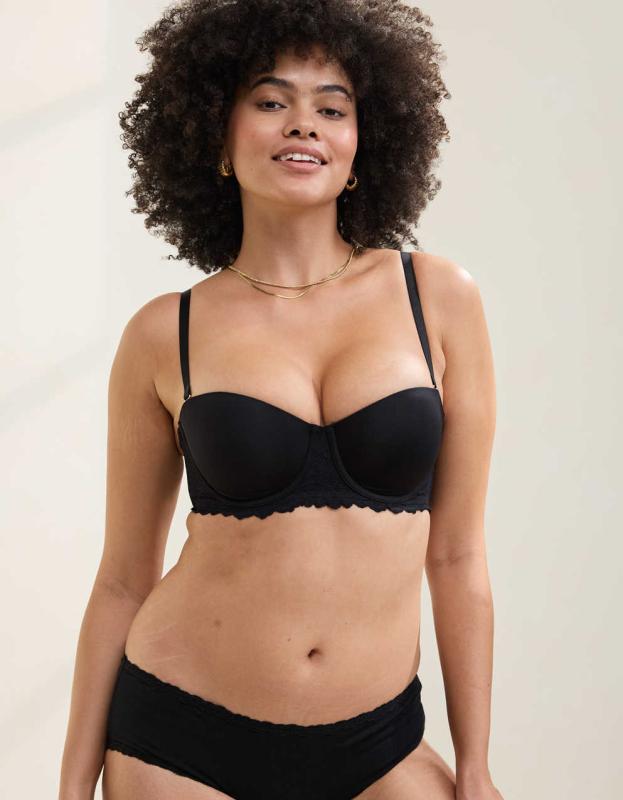 ROSIER レースプッシュアップブラジャー ブラック リバーレーストリム プッシュアップブラ | La Perla