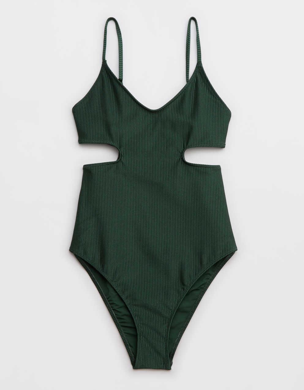 Aerie Shine Rib Voop Cheeky One Piece Swimsuit | Men's
