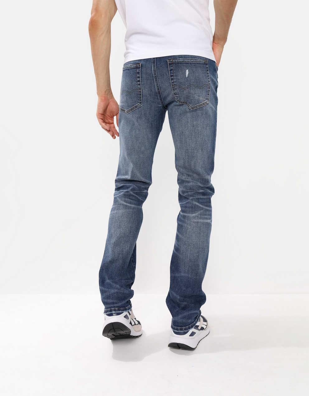 reas1マクロ付き AirFlex+ Temp Tech パッチド・スリム・ストレート・ジーン | メンズ