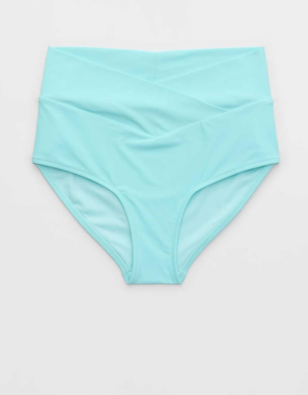 エックスねじりTOP+ハイウエストパンツ ブリービキニ(5色) Aerie クロスオーバー・ハイウエスト・ビキニ・ボトム | メンズ