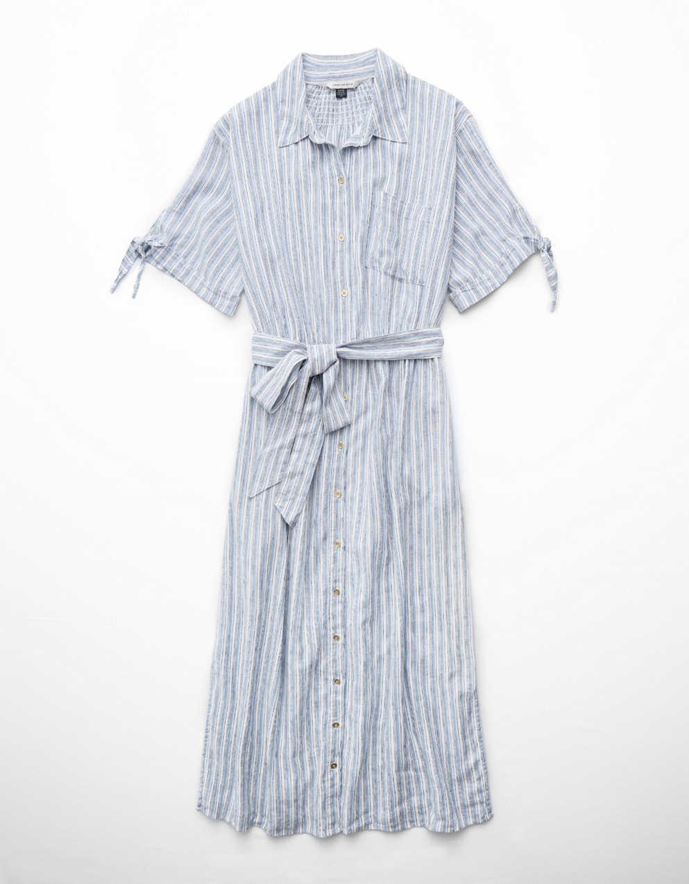 AE Linen-Blend Shirt Dress | Men's & Women's Jeans, Clothes & Accessories | American Eagle Malaysia AE Linen-Blend Shirt Dress | Men's & Women's Jeans, Clothes & Accessories | American Eagle Malaysia