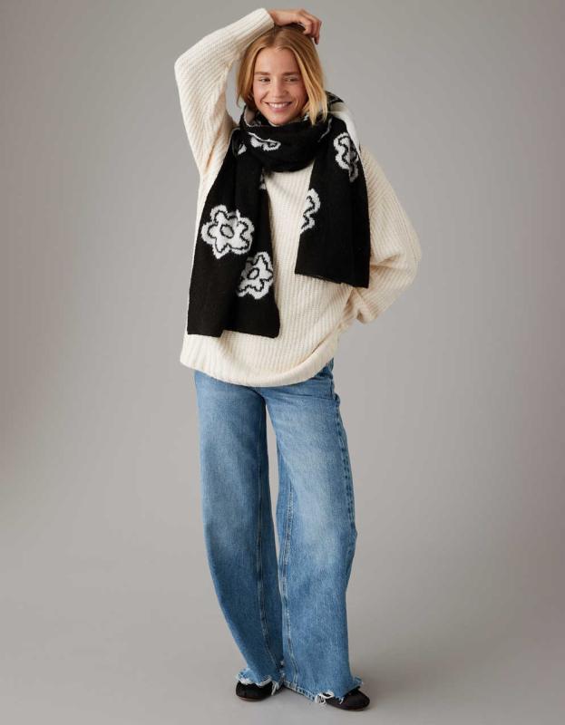 【eL×ONE】Flower Large Scarf Épice Fleur 1 Scarf in Peony - Bliss Boutiques