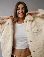 AEエクリュ・デニム・シェルパ・トラッカージャケット | メンズ