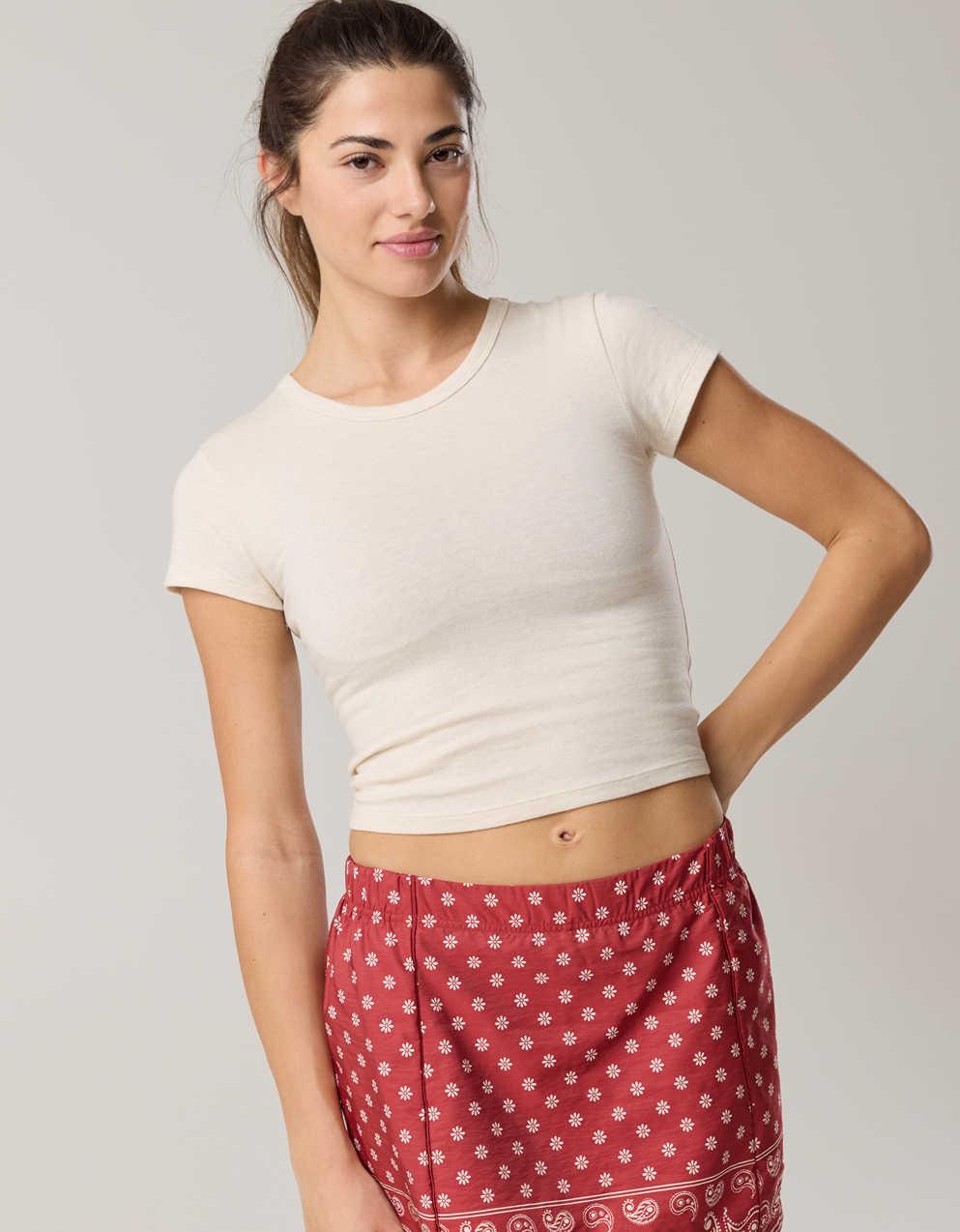 american eagle polka dot top