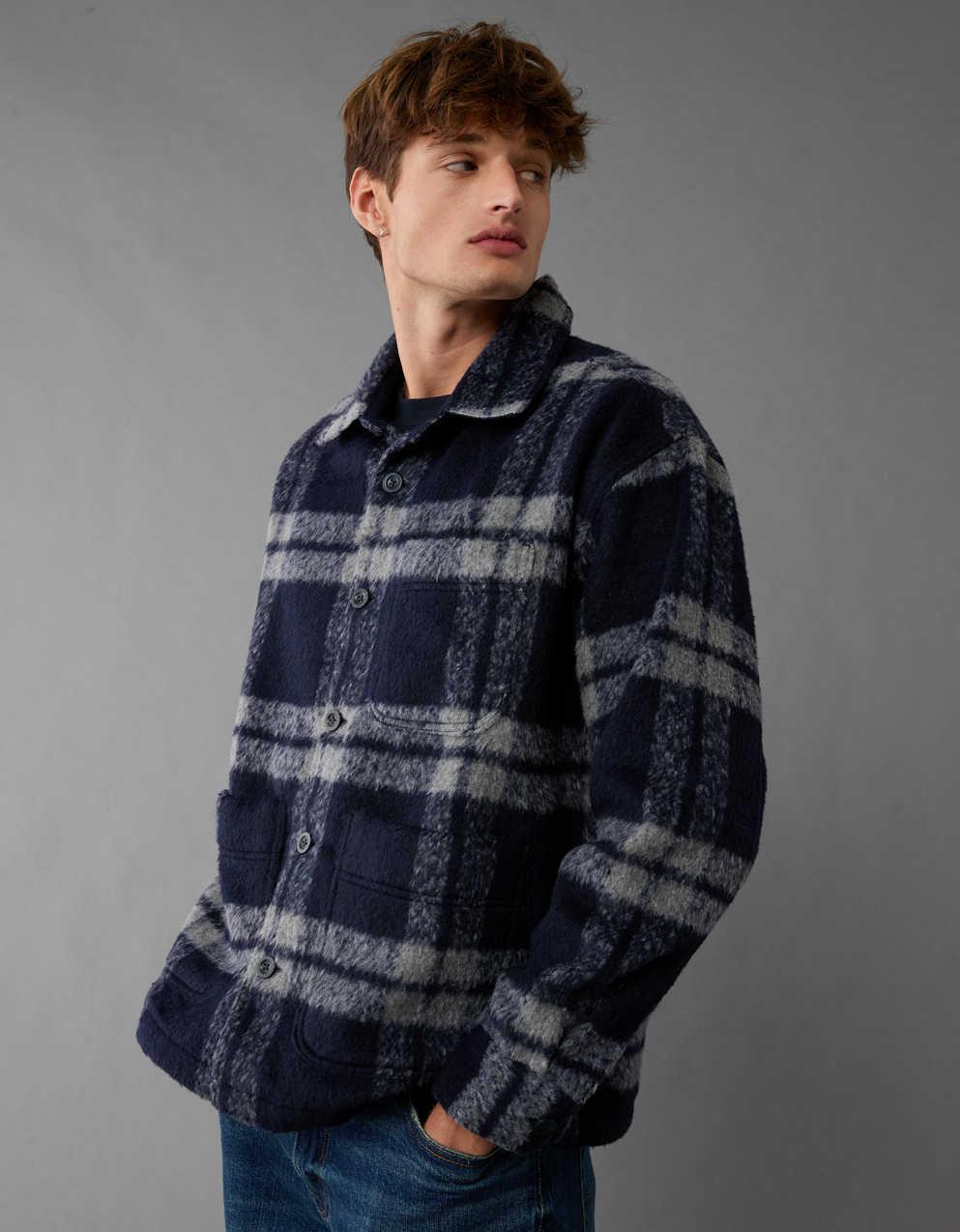 【即日発送】AMERICAN EAGLE コート　チェック柄 即日発送】AMERICAN EAGLE コートチェック柄