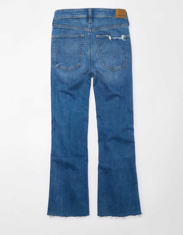 AE Stretch High-Waisted Kick Bootcut Crop Jean | Men's