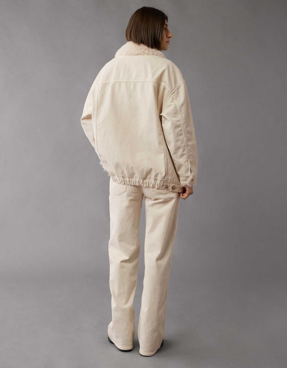 AEエクリュ・デニム・シェルパ・トラッカージャケット | メンズ