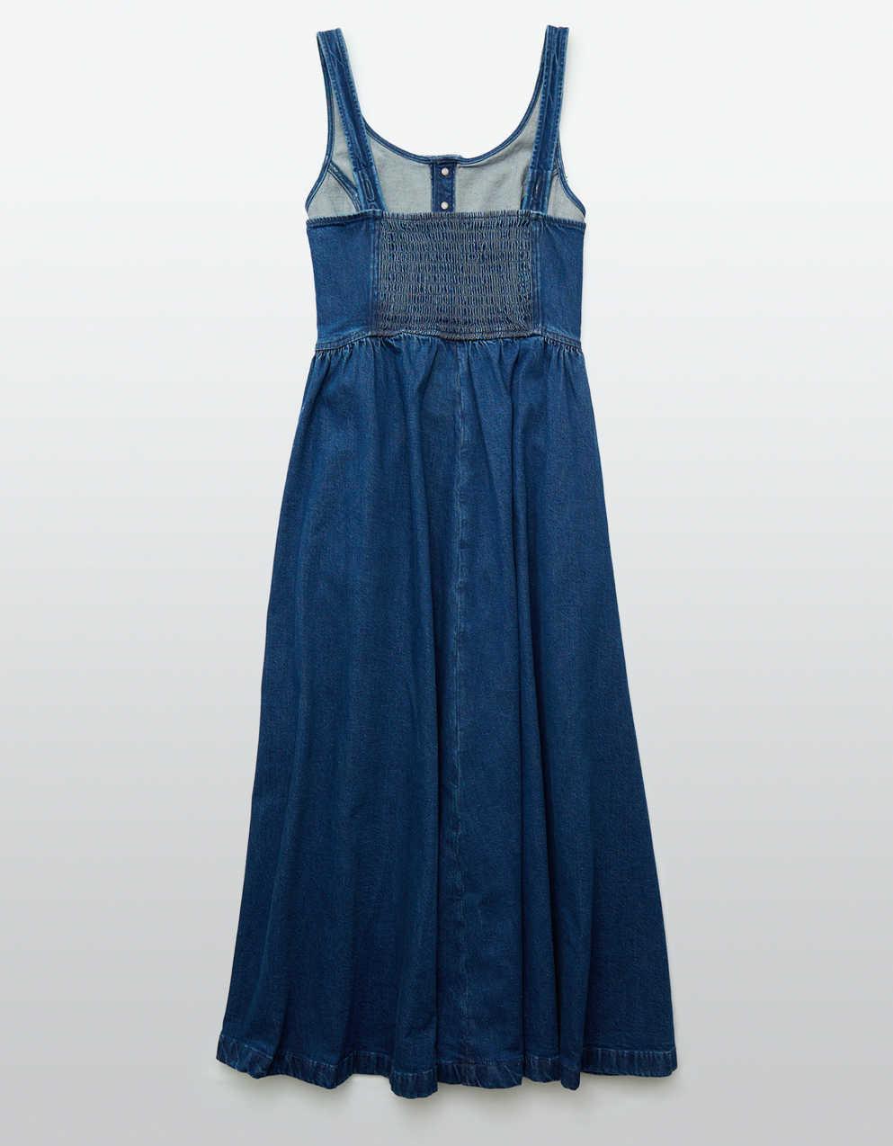 white christmas dresses Corset Cutie Denim Mini Dress main image 0