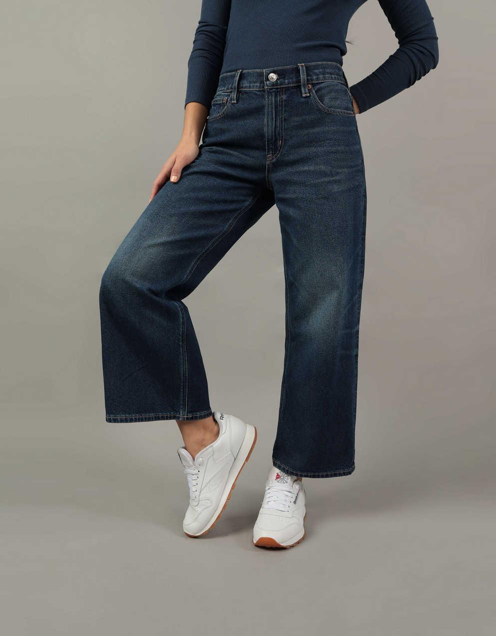 AE Strigid '90s Wide Leg Crop Jean | Men's & Women's Jeans