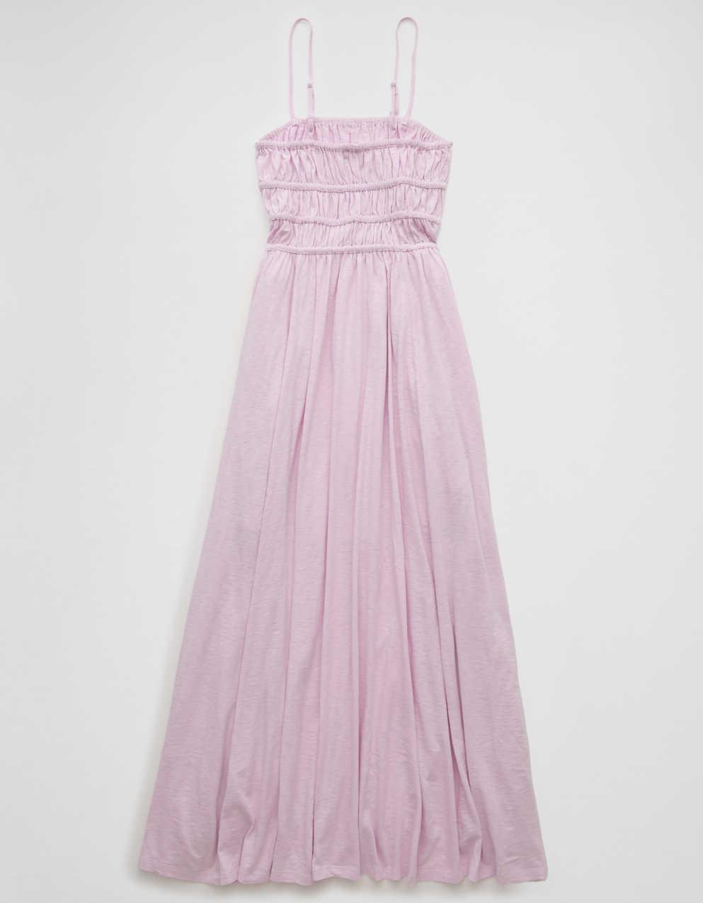 AE Sunchaser Knit Smocked Bodice Midi Dress | Men's & Women's Jeans, Clothes  & Accessories | American Eagle Taiwan