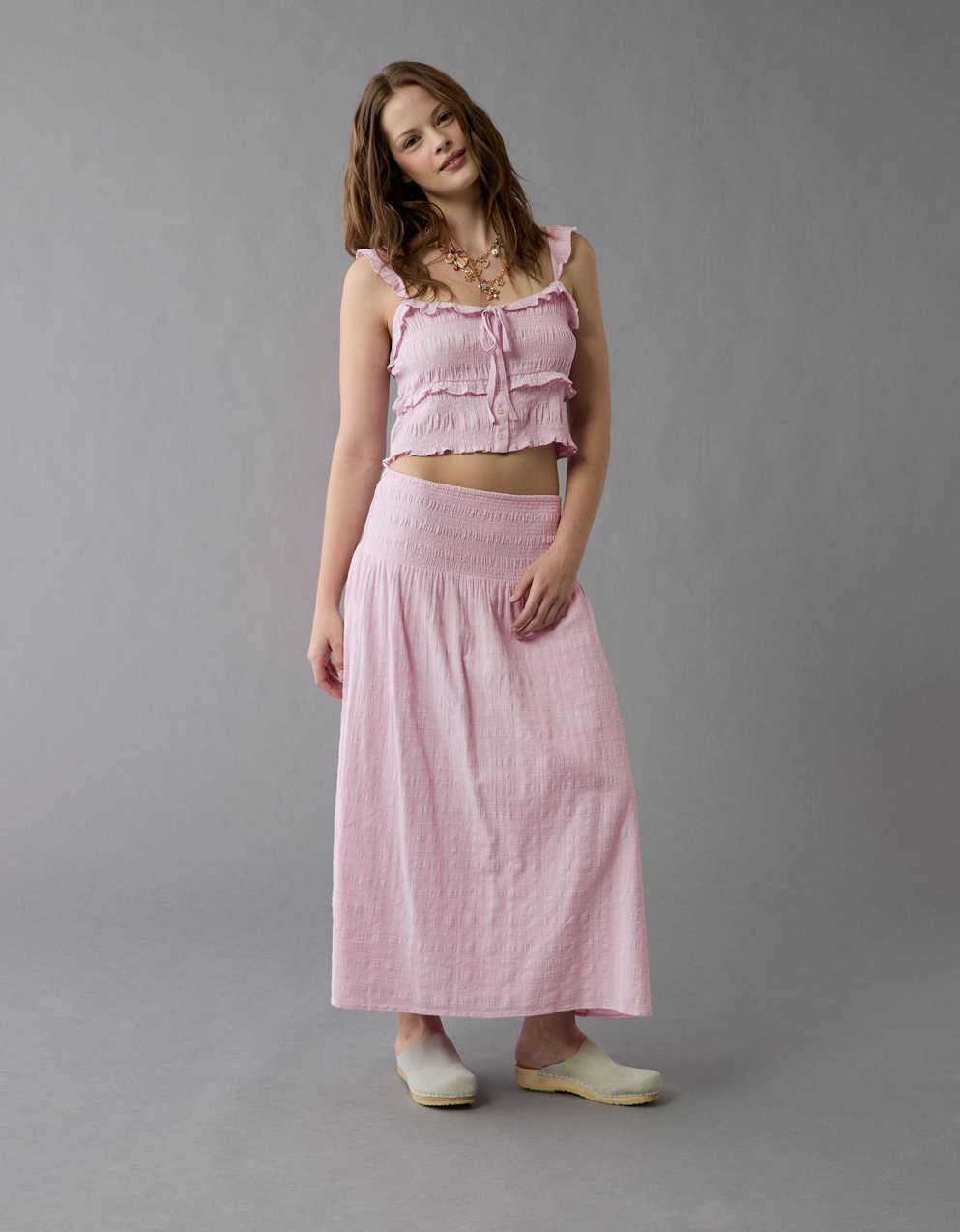 AE ハイウエスト・スモック・マキシスカート | メンズ・レディース