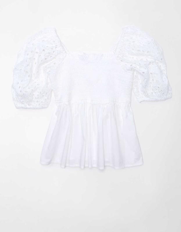AE Puff Sleeve Babydoll Top | Men's & Women's Jeans, Clothes