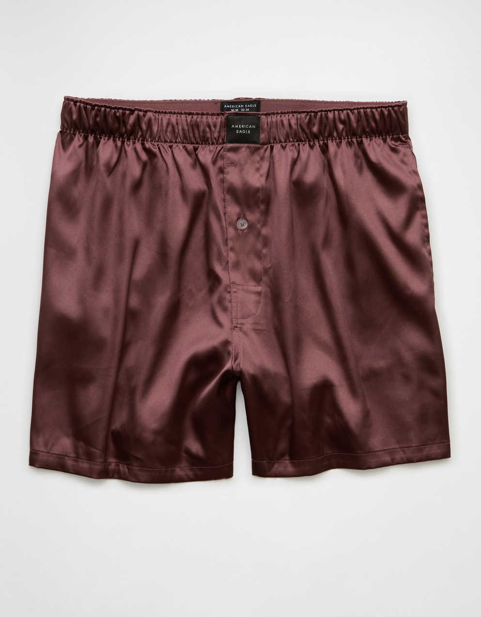 AEO Men's Solid Satin Pocket Boxer Short | Men's & Women's Jeans