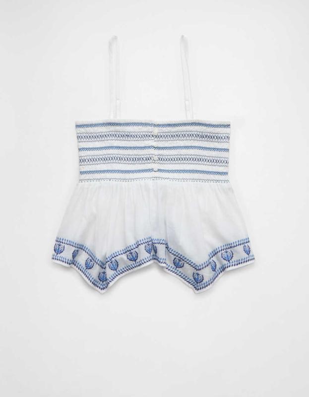 AE Handkerchief Hem Smocked Babydoll Tube Top | Men's & Women's Jeans,  Clothes & Accessories | American Eagle Taiwan