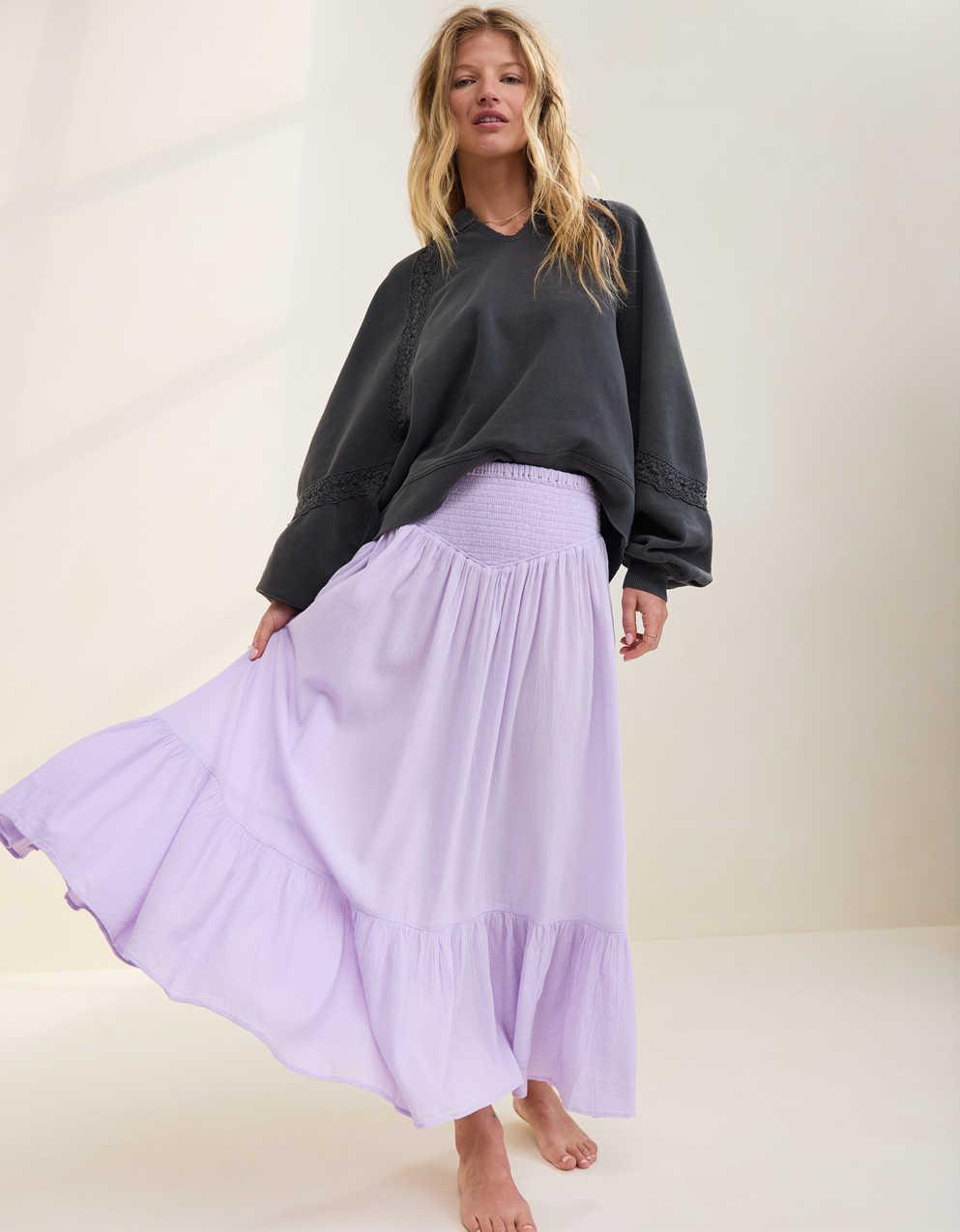 【連休特別価格】aere high waist velours skirt Amazon.com: Womens Summer Vintage High Waist Belted A-Line