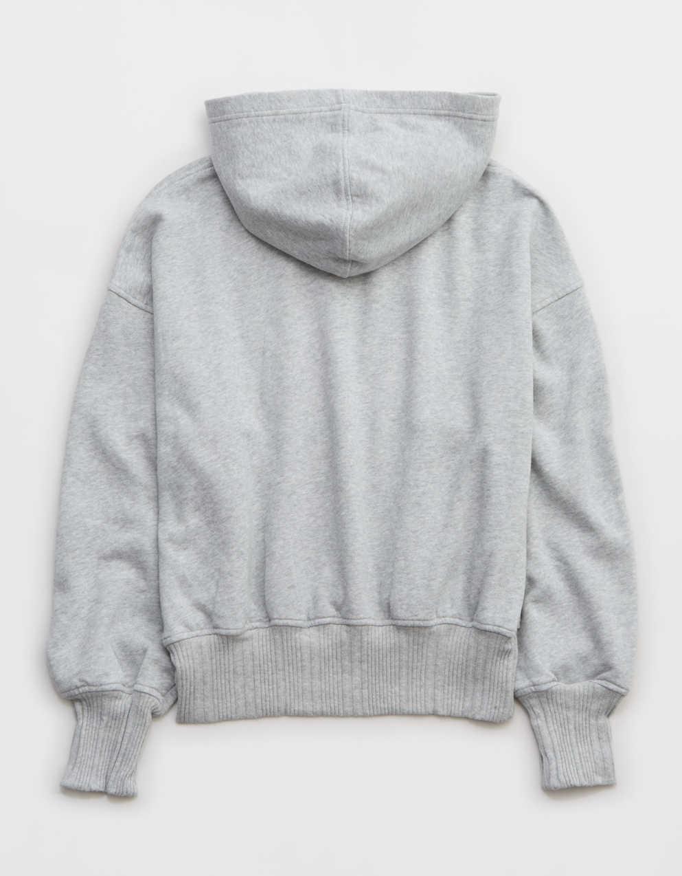 パーカー・フーディ Aries Textured Grey Oversized Sweatshirt S-MACS-HOOD-OD Men: Oversized black hoodie metallic logo