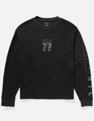 LOVE EAR ART EAGLE SWEATSHIRTS XL 長袖 黒 Palm Angels studded-logo Cotton Sweatshirt | Black | FARFETCH