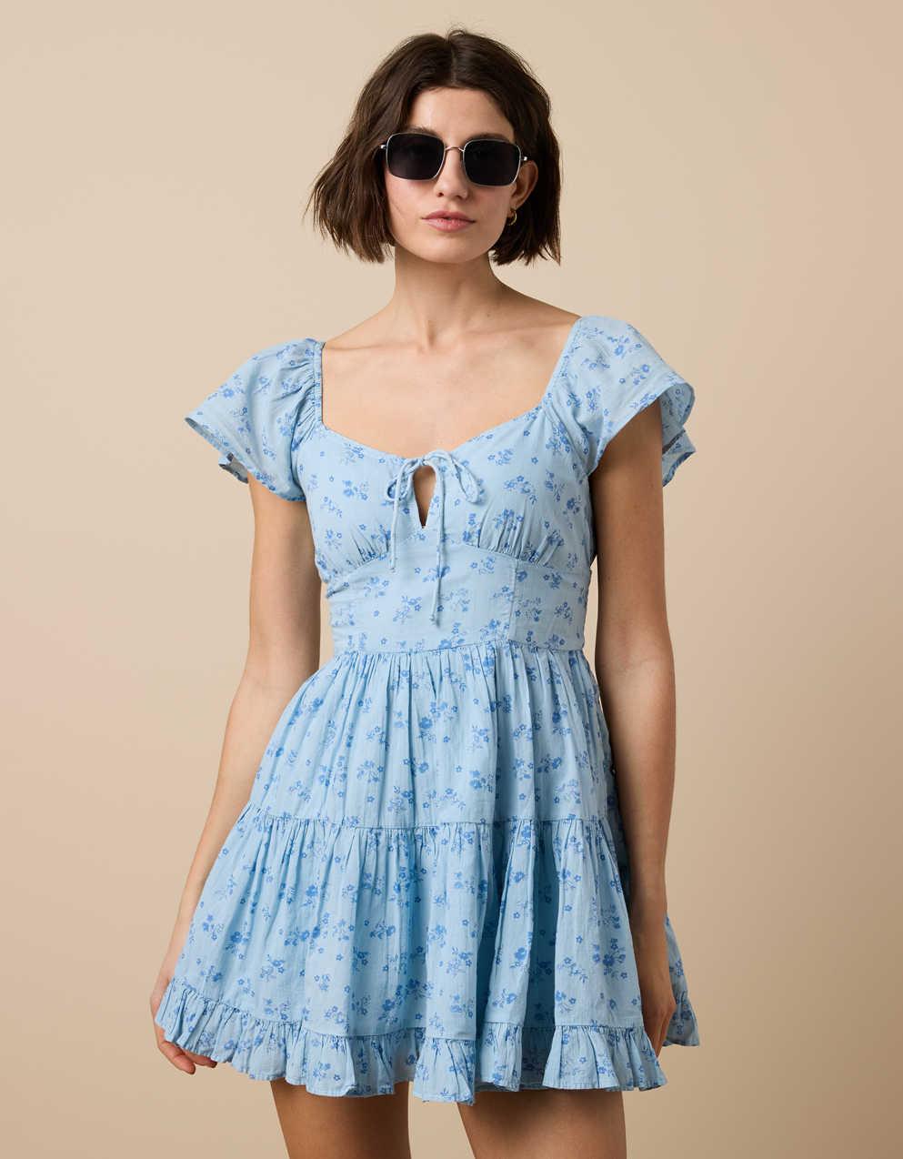【新品即日発送】Dolly flare mini dress AM1287 ANDMARY】Dolly flare mini dress