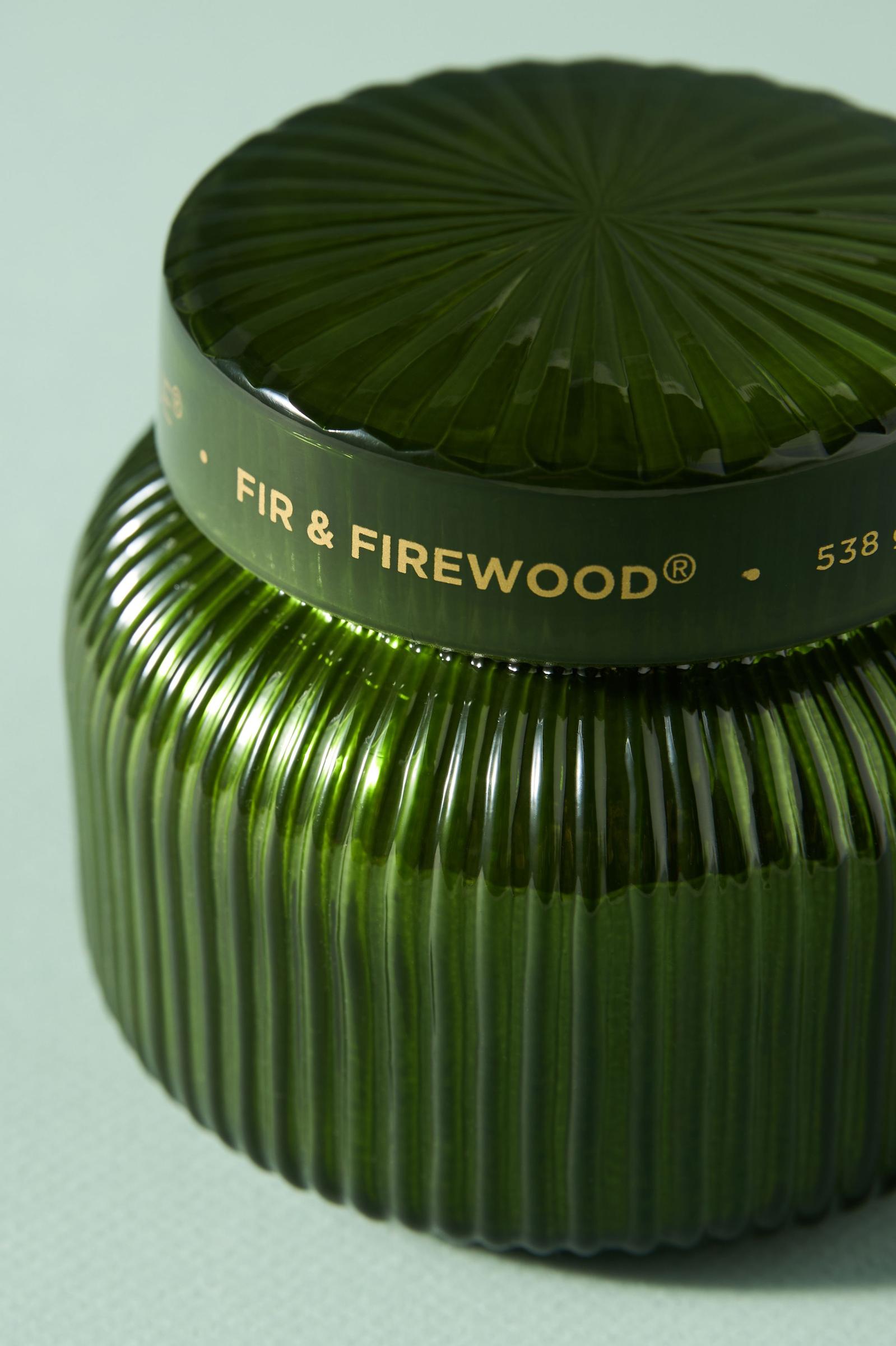 Capri Blue Fir & Firewood Jar Candle Anthropologie ホーム