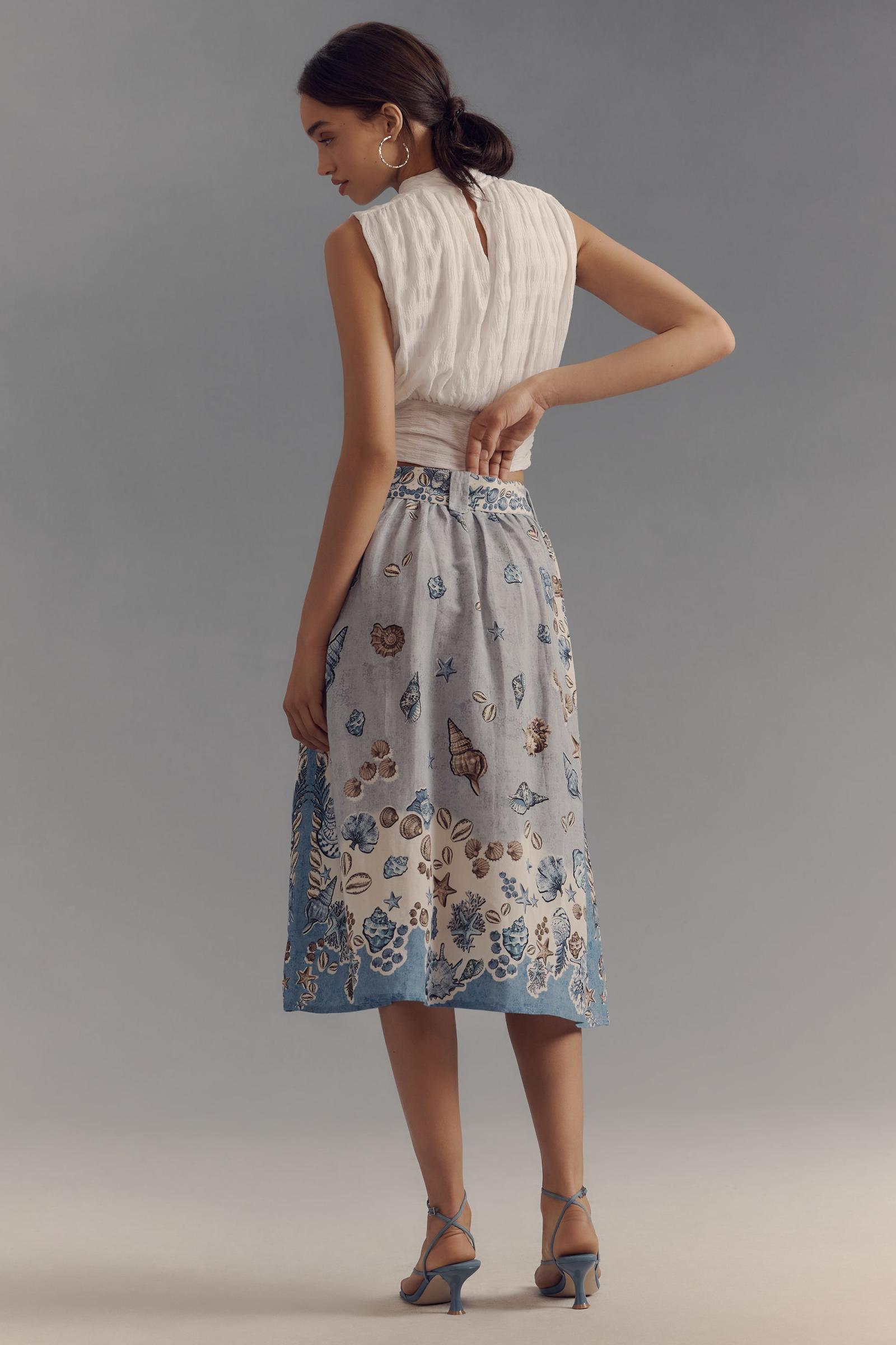 【PORTERNA】Ron belted mid-length skirt Isabel Belted Pleated Midi Skirt - Charcoal | Fashion Nova