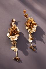 [Golden dew] 韓国☆18K Gold☆Happy Bloom 2 Earring Golden dew] 韓国☆18K Gold☆HAPPY DEW 2 Earring