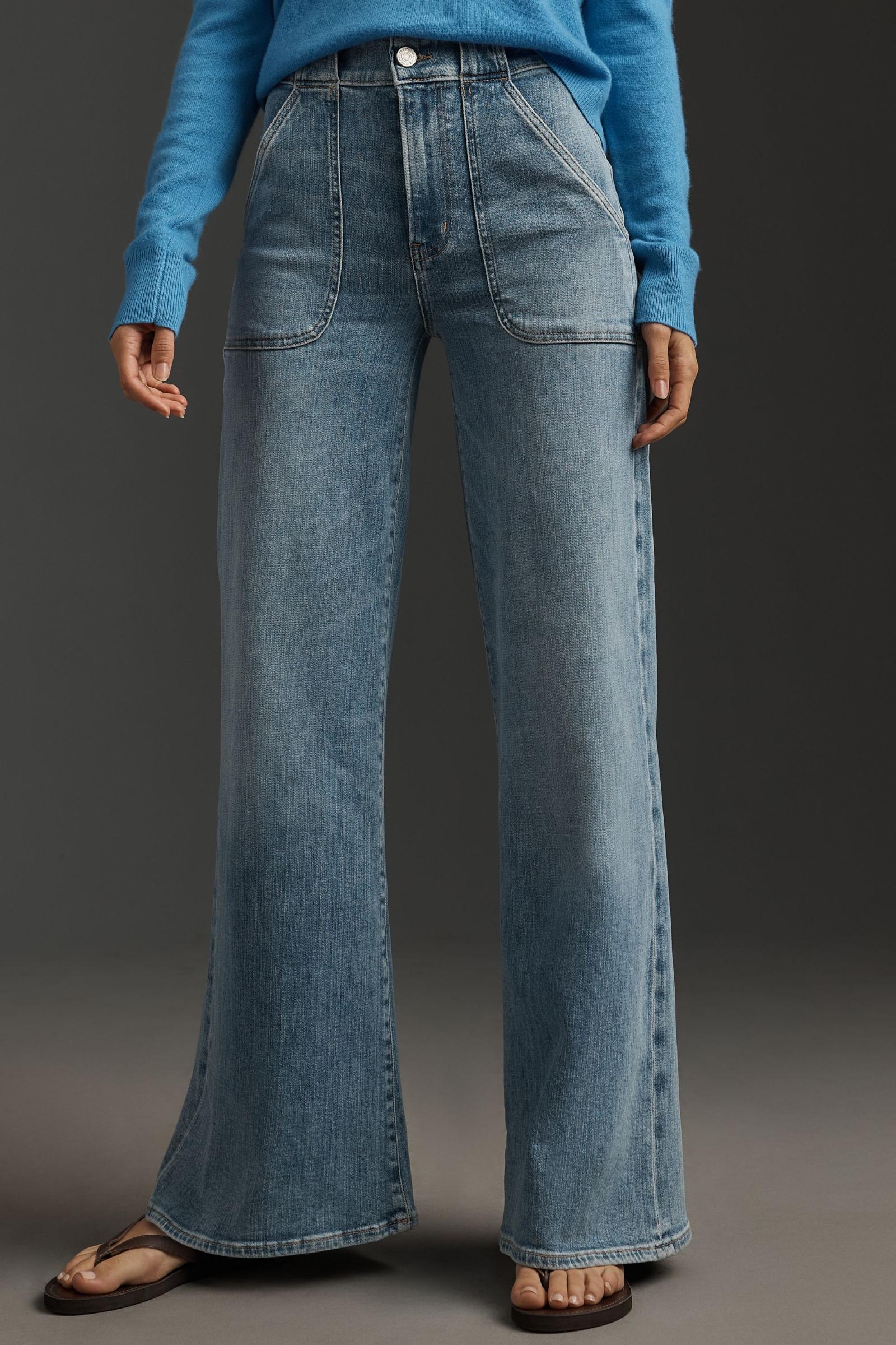 FRAME Modern Pocket High-Rise Wide-Leg Jeans | Anthropologie
