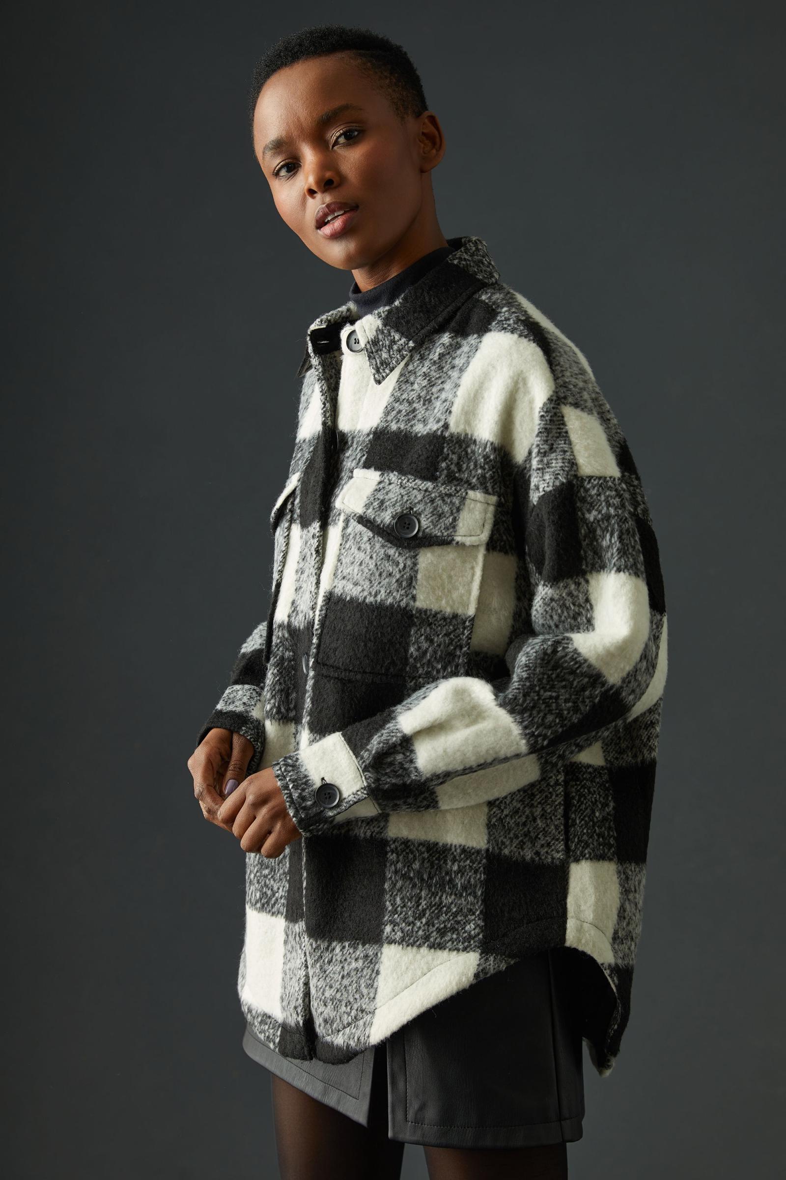 Good american plaid shacket Clearance