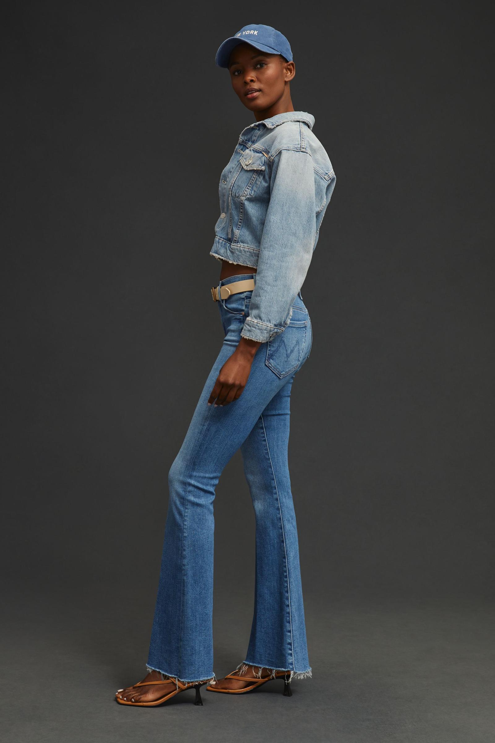 【美品】MOTHER THE WEEKENDER FRAY フレアジーンズ MOTHER Weekender Fray Mid-Rise Flare Jeans | Anthropologie