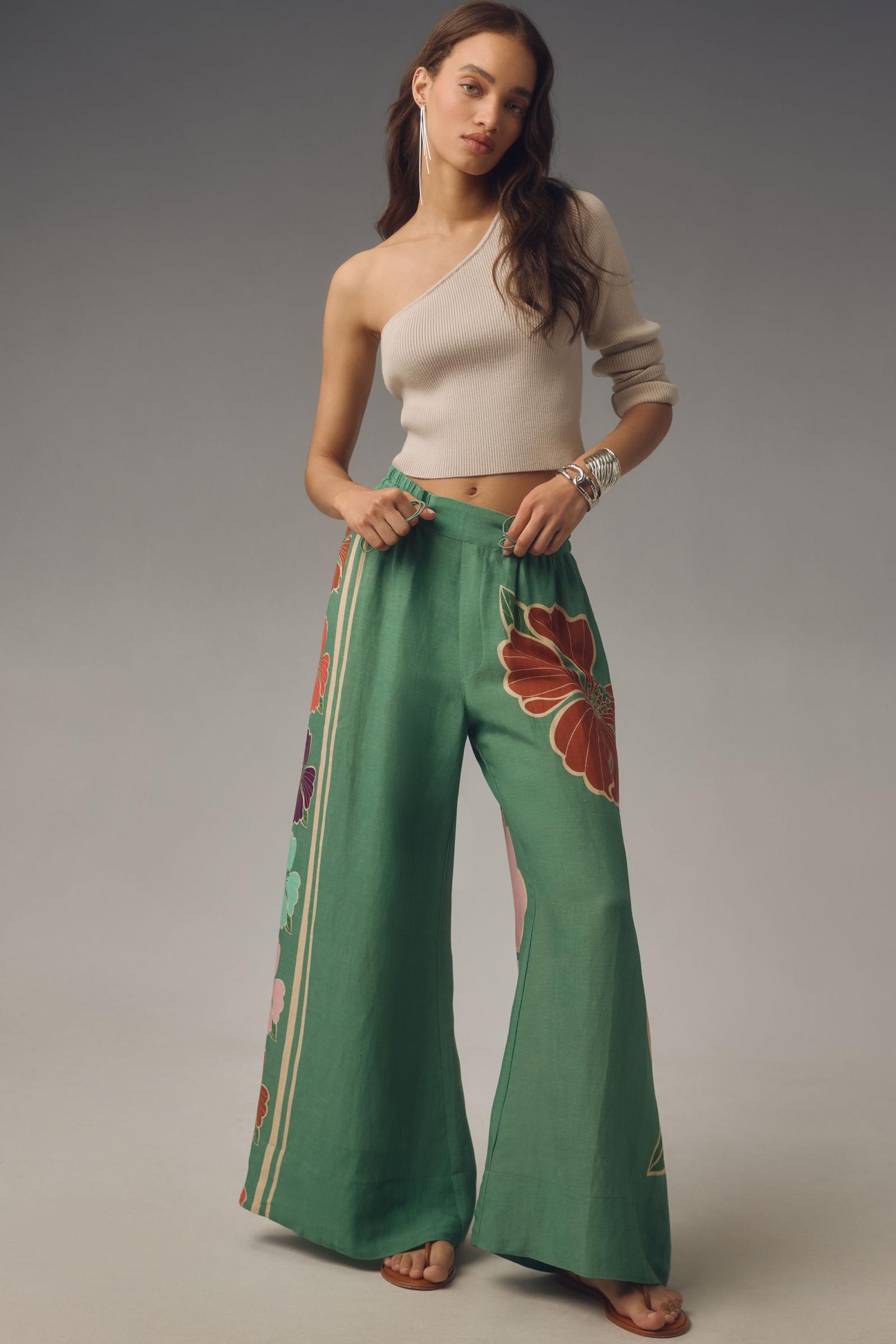 パンツ FARM RIO Green Guipure Pant Green Guipire Pants – FARM Rio