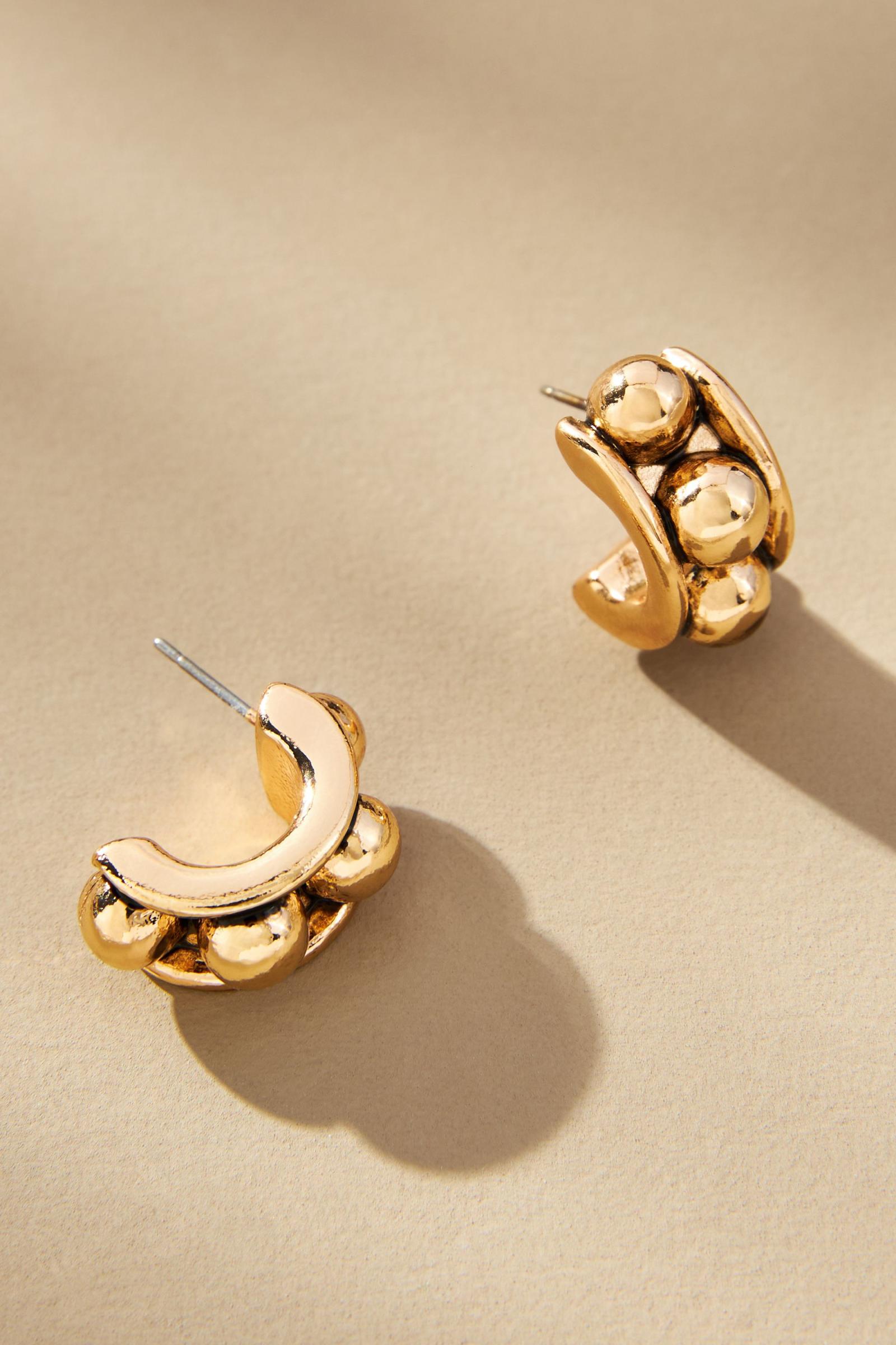 Share 89+ little ball huggie hoop earrings 3tdesign.edu.vn