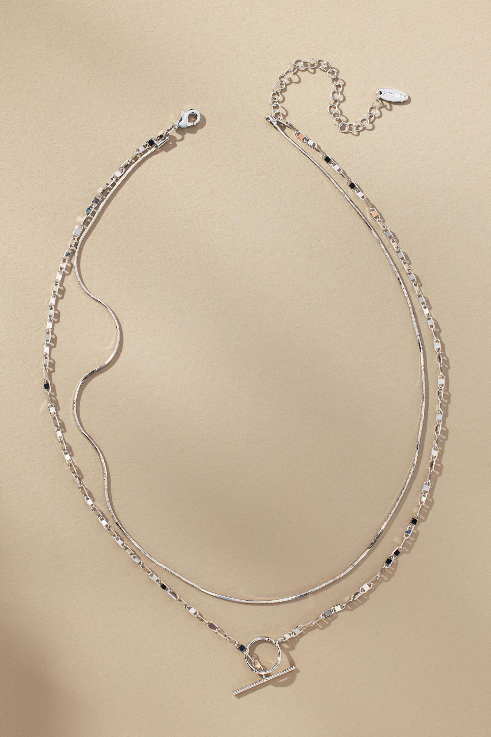 Layered Pull-Through Toggle Necklace | Anthropologie Korea