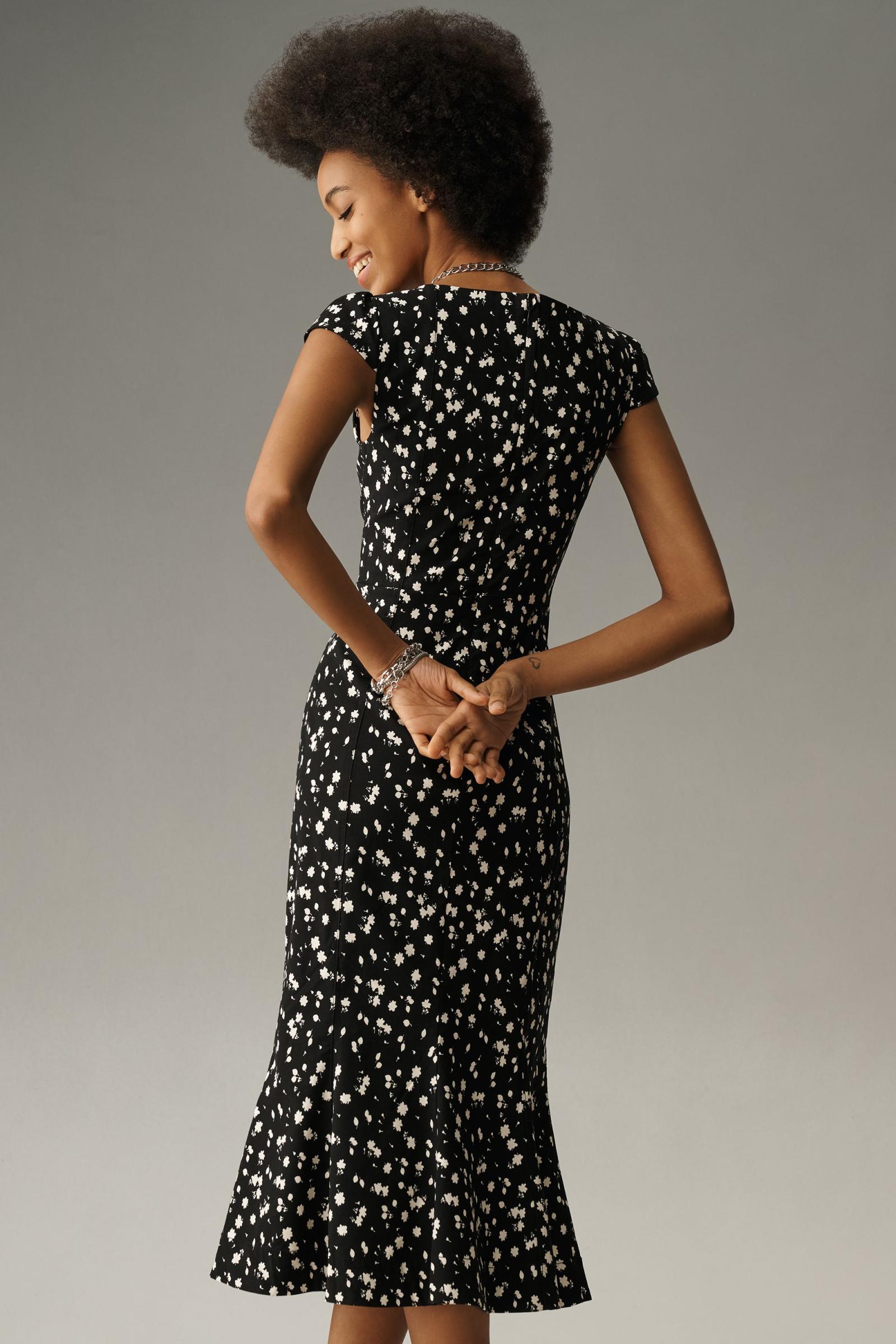 Andmary Cecily check long dress andmary Cecily check long