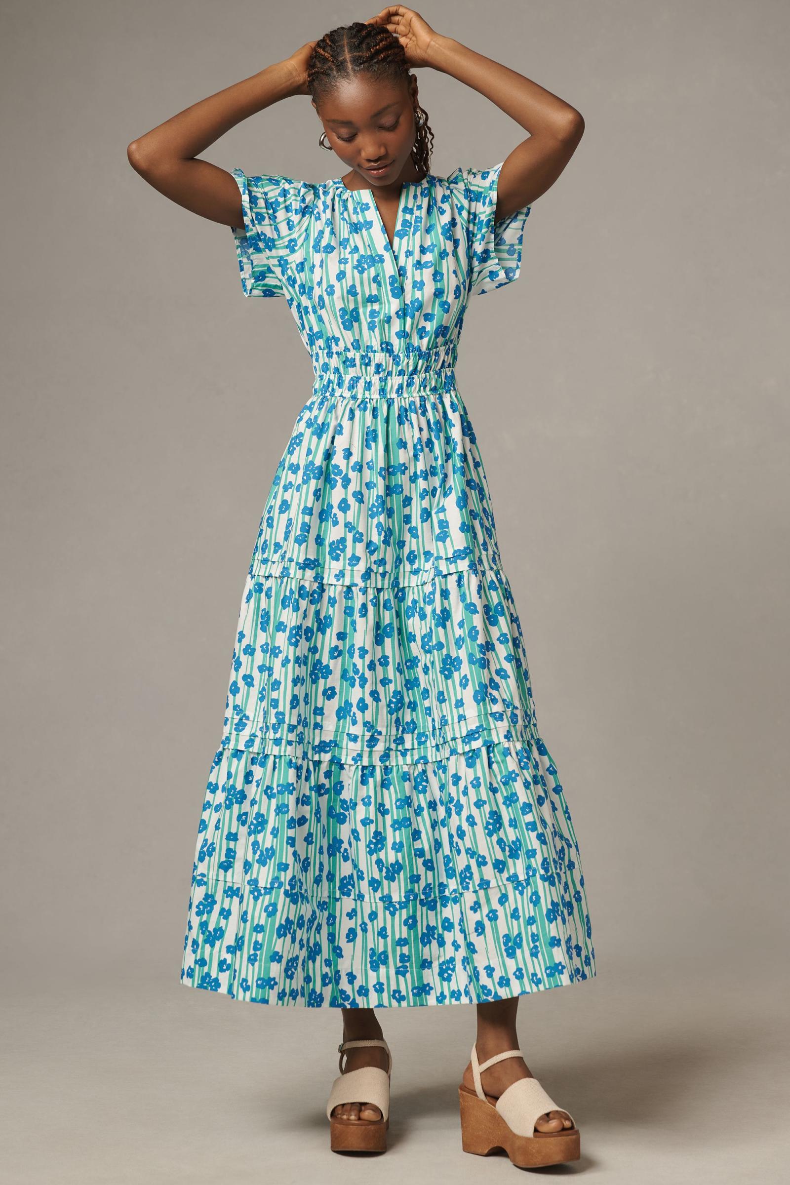 アンソロ Somerset 上品 美ウエスト フェミニン リネン マキシ The Somerset Maxi Dress | Anthropologie Singapore - Women's