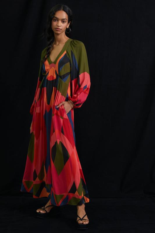 Abstract maxi dress Clearance