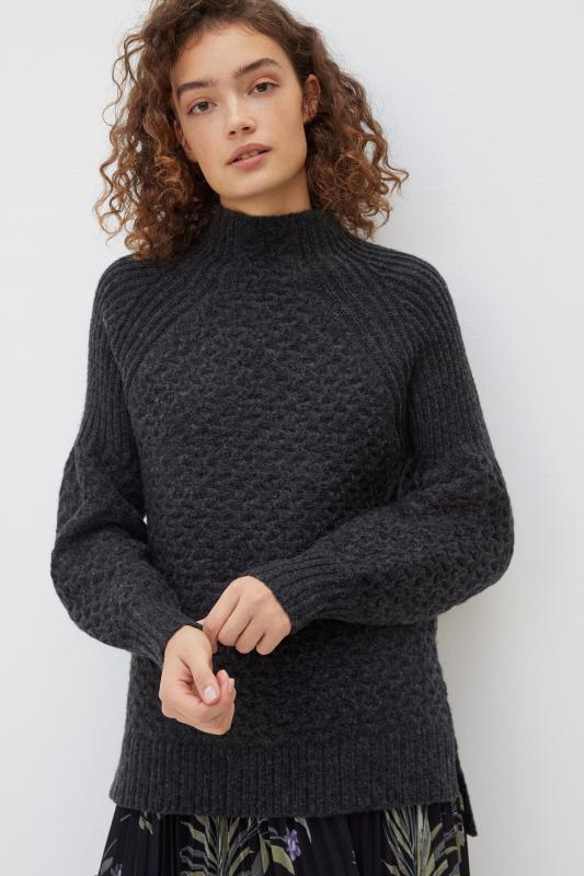bia mock neck tunic sweater