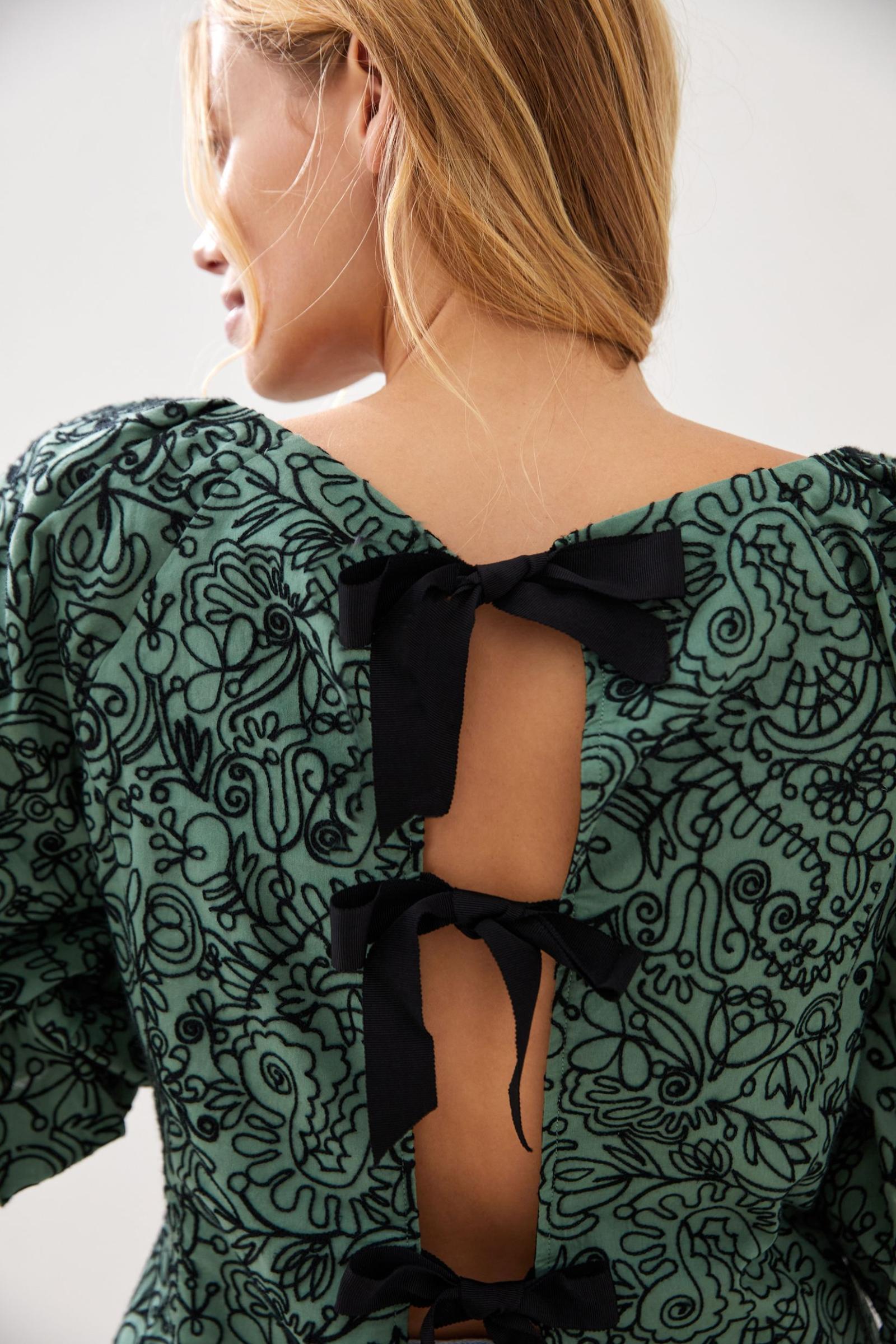 Eva Franco BowTie Blouse Anthropologie Mexico Women's Clothing