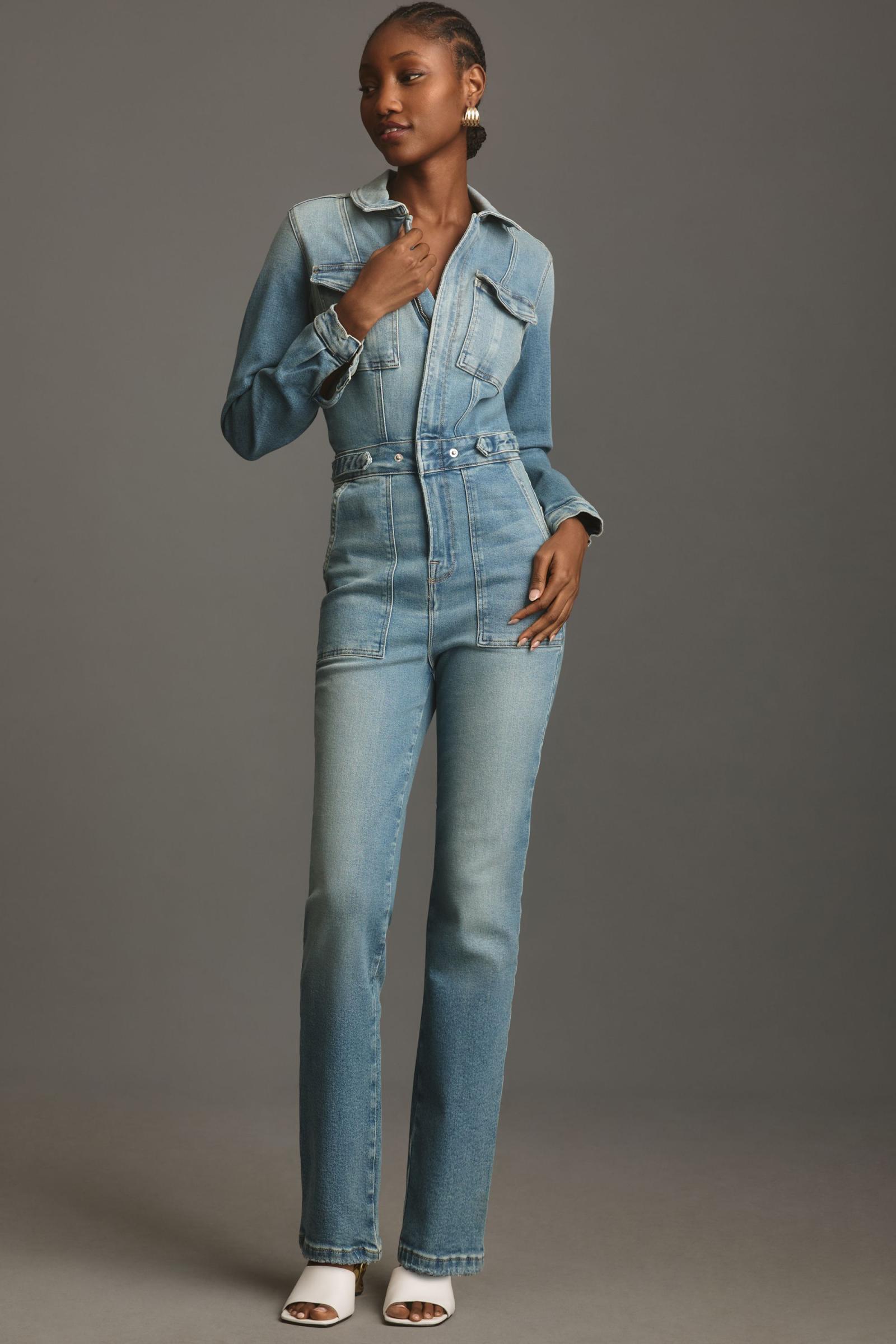 Denim jumpsuit good american online