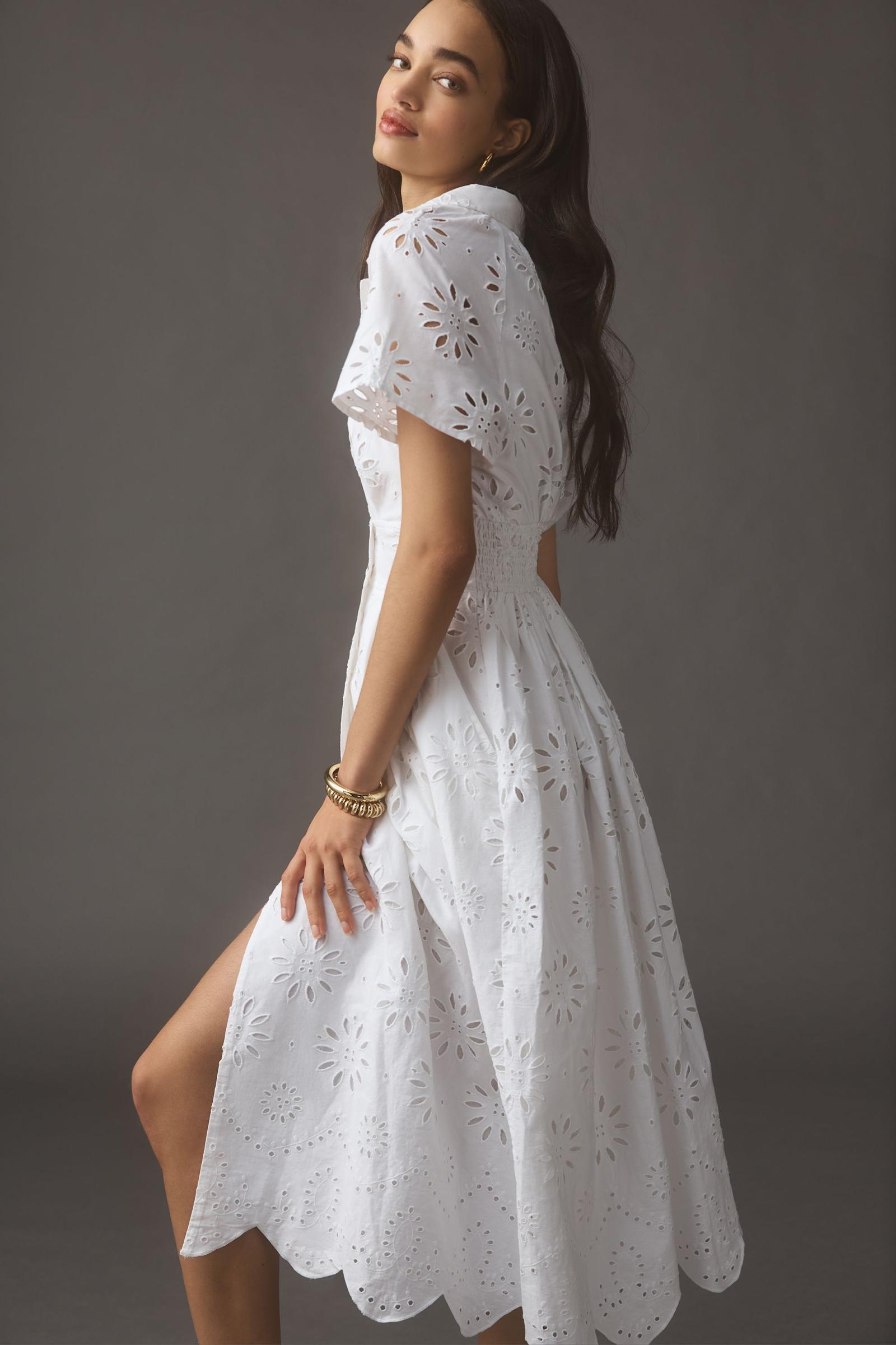 By Anthropologie Eyelet Shirt Dress | Anthropologie Mexico