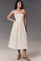 Anthropologie ★ Sweetheart Ruched Drop-Waist Dress By Anthropologie Sweetheart Ruched Drop-Waist Dress