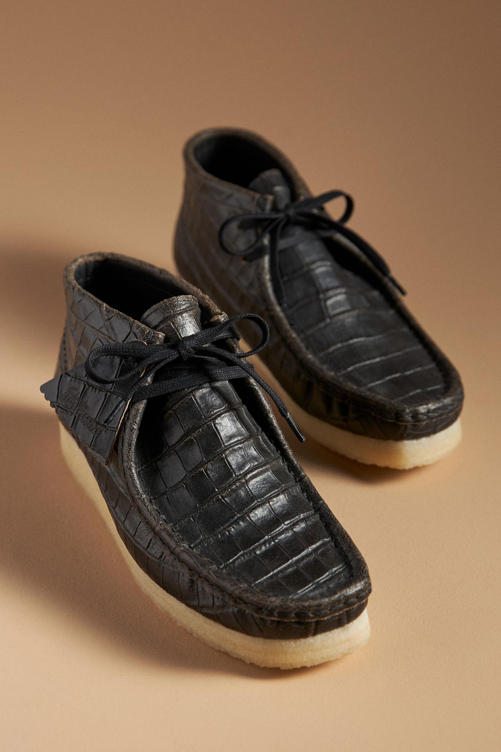 Clarks 黒 モカシン UK6.5/24.5cm クラークス ワラビー Clarks 黒 モカシン UK6.5/24.5cm クラークス ワラビー