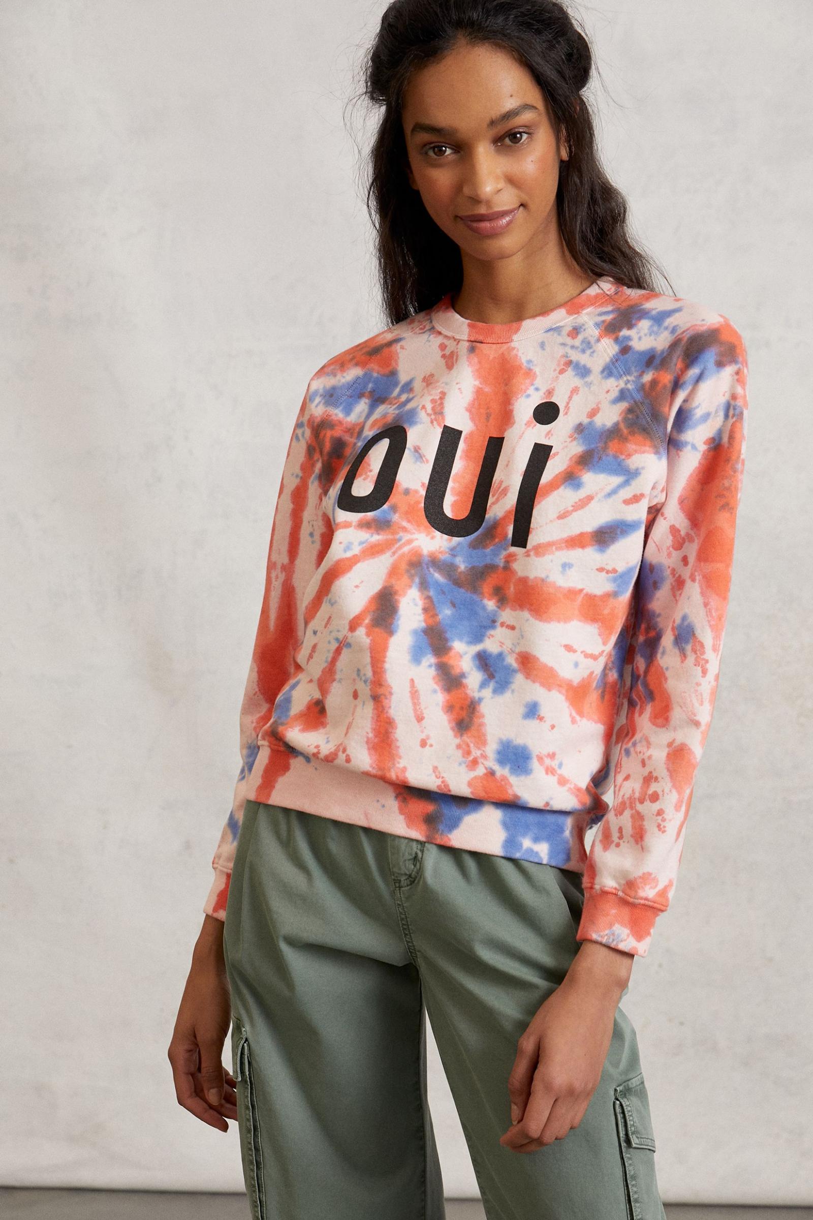 clare v tie dye sweatshirt