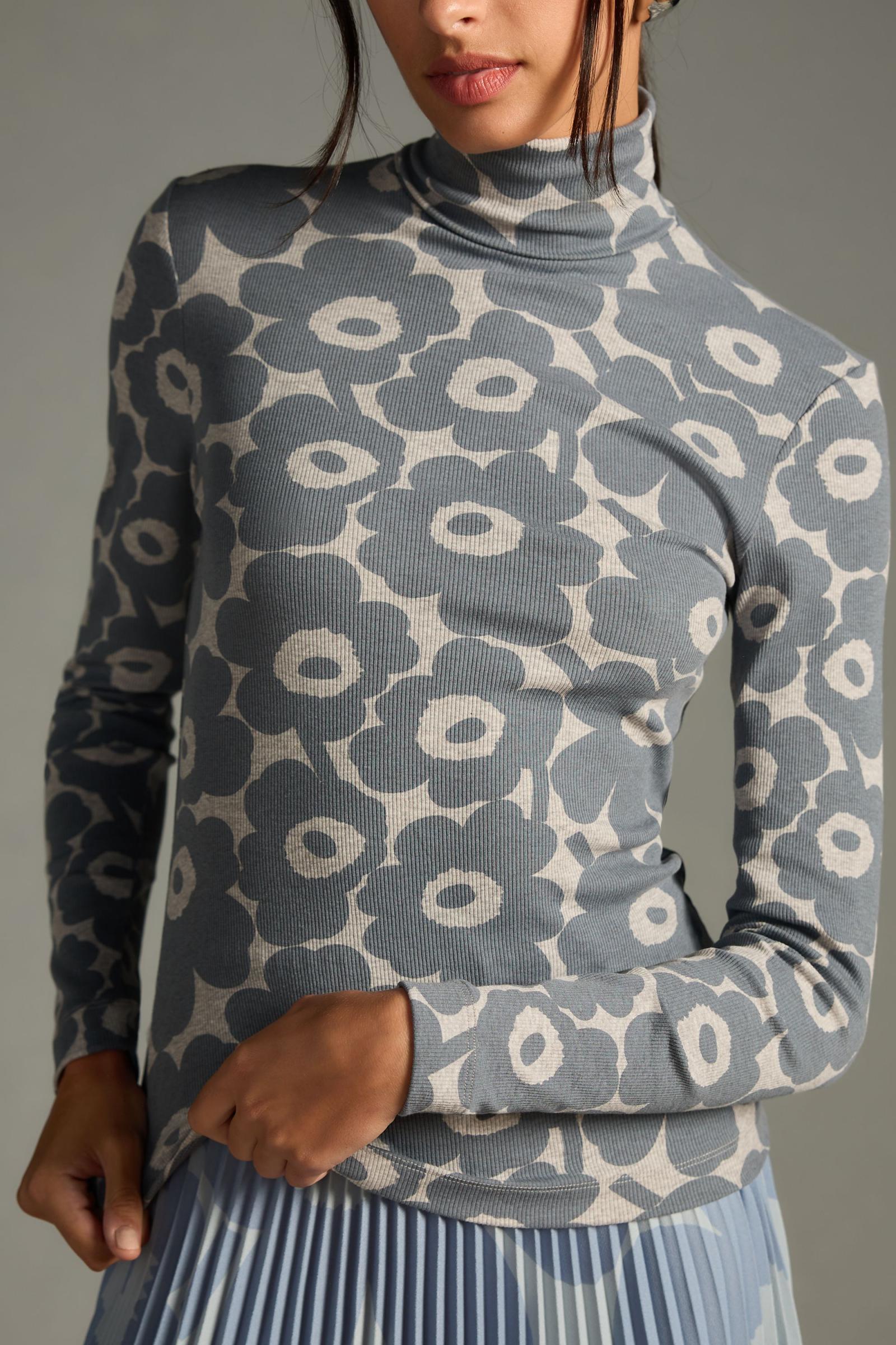 marimekko Emali Mini Unikko リブタートルネック S Emali Mini Unikko Rib Turtleneck Top 59cm