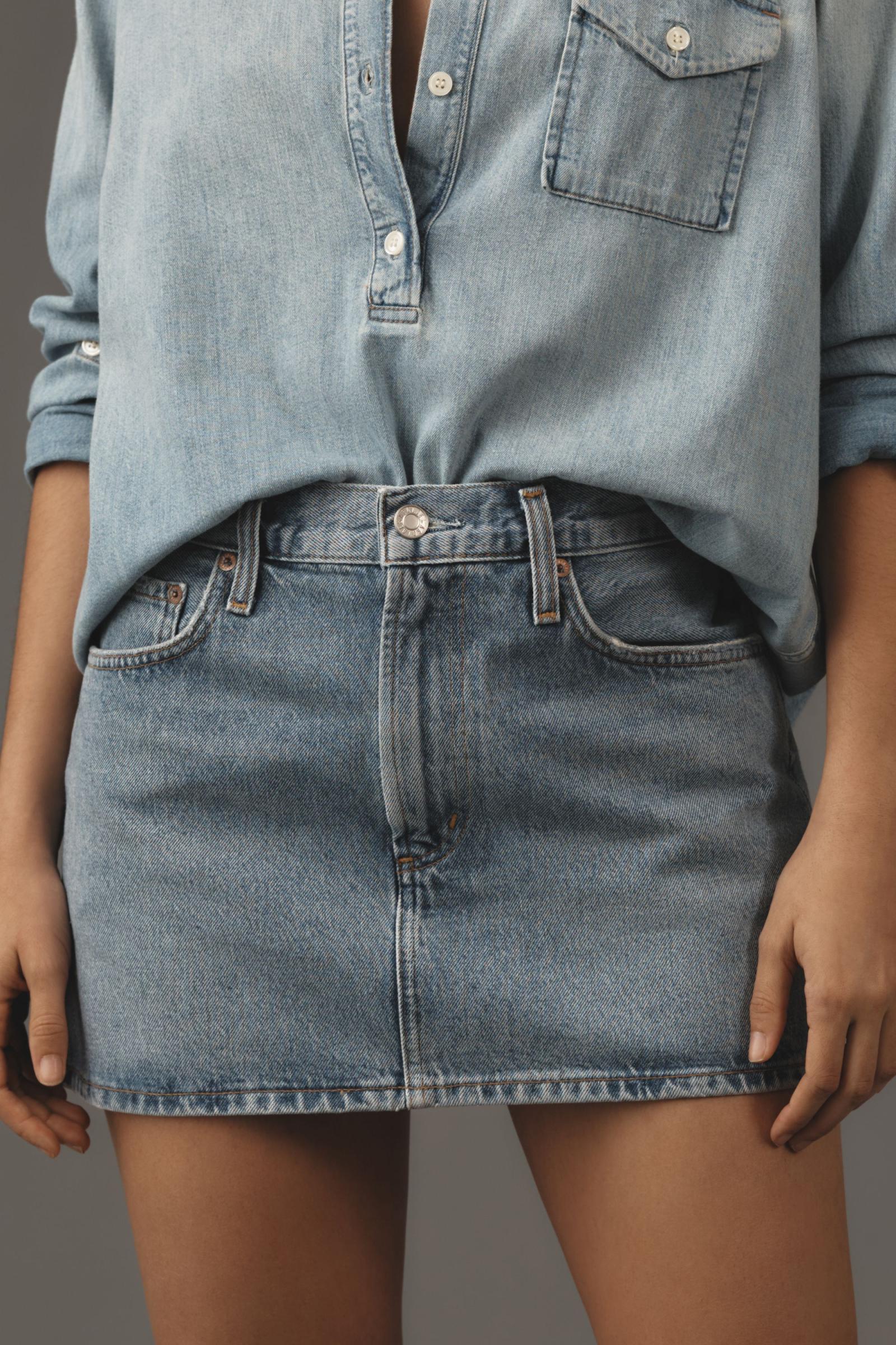 AGOLDE Alek Denim Mini Skirt | Anthropologie Japan - Women's