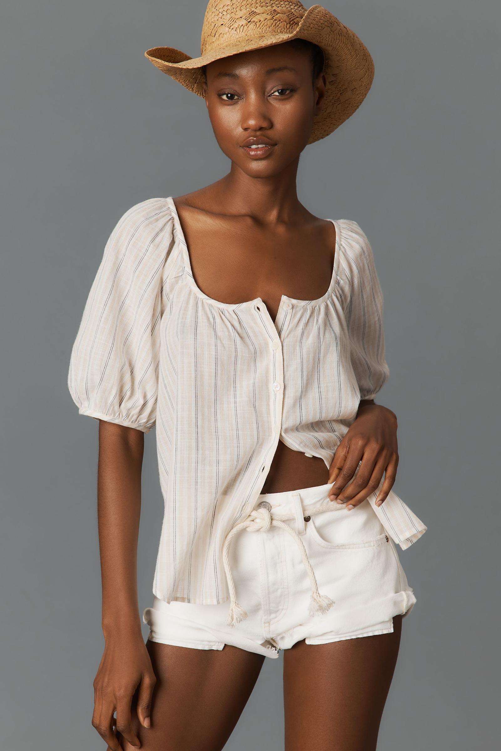 【yo BIOTOP】cupro gather puff blouse yo BIOTOP】cupro gather puff blouse - メルカリ