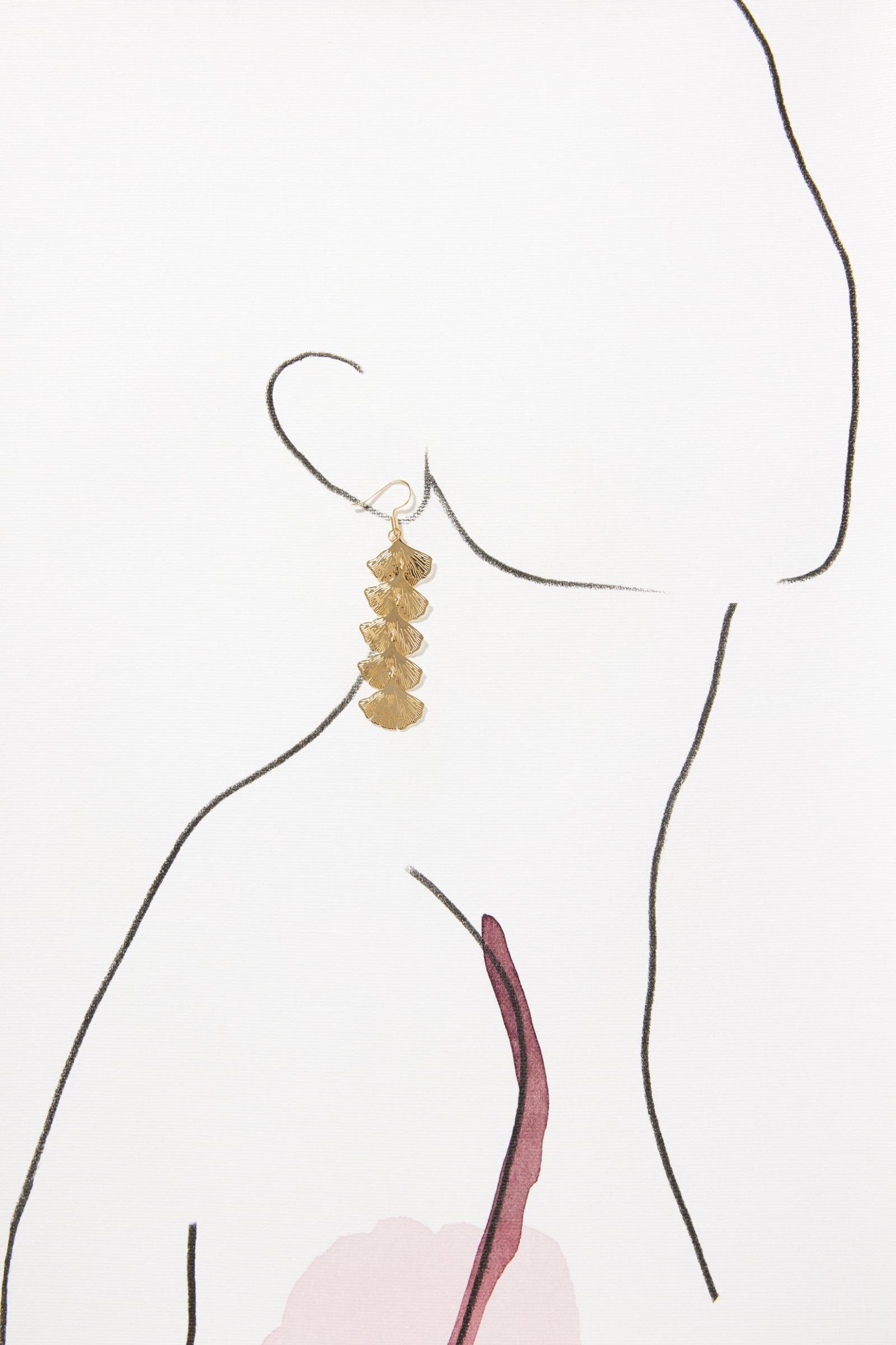 Ginkgo Leaf Drop Earrings Anthropologie Singapore