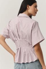 The Tobie Pleated Blouse by Exquise: Short-Sleeve Edition